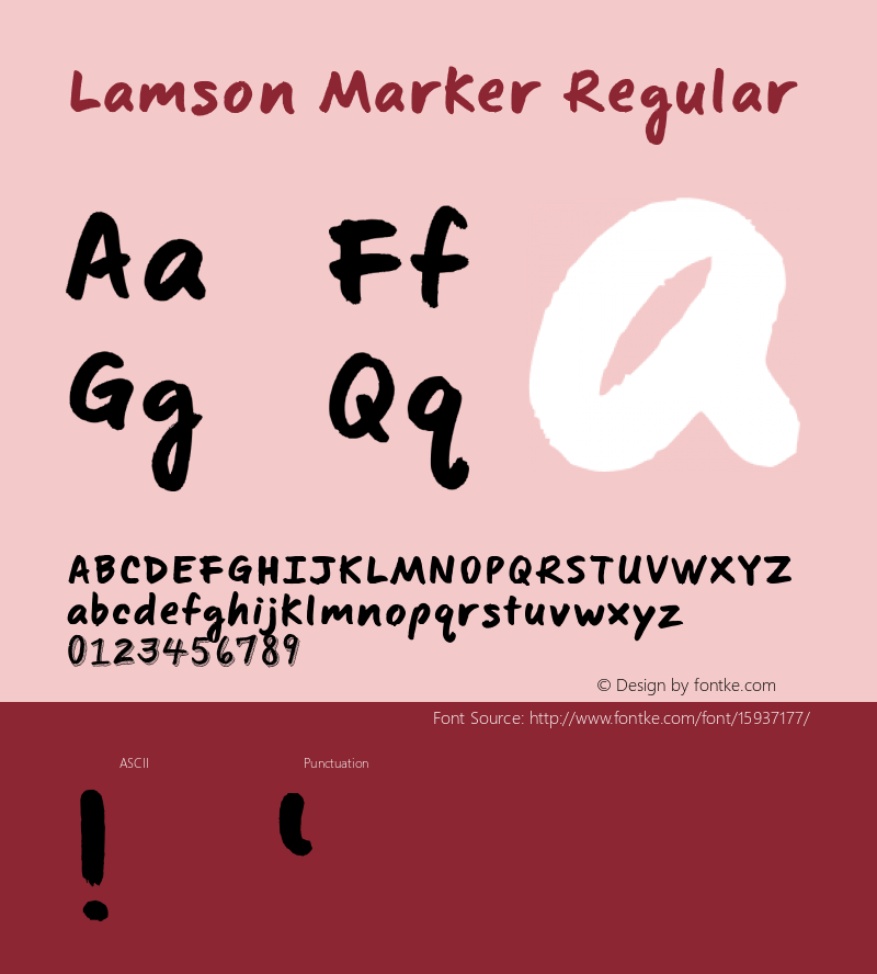 Lamson Marker Regular Version 001.001图片样张
