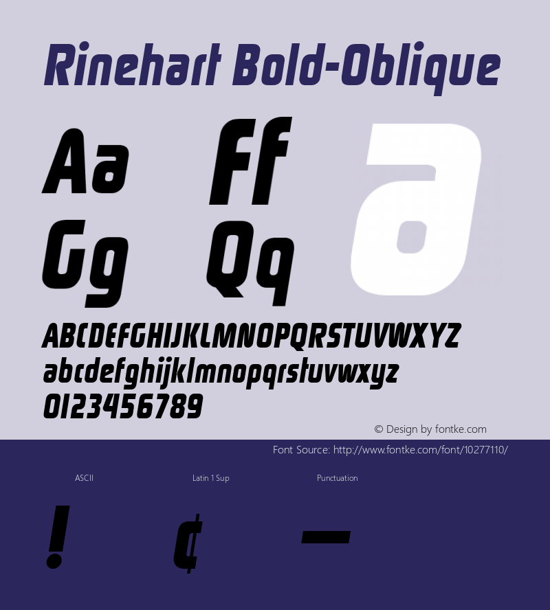 Rinehart Bold-Oblique 1.0 Sun Oct 09 13:32:01 1994图片样张