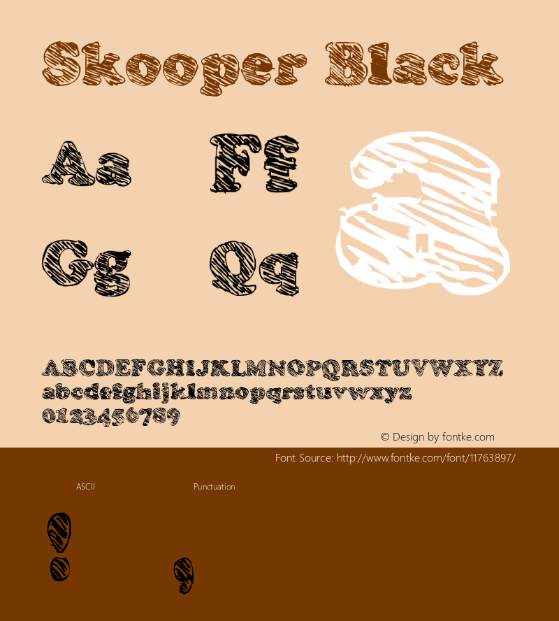 Skooper Black Macromedia Fontographer 4.1.4 08/08/1999图片样张