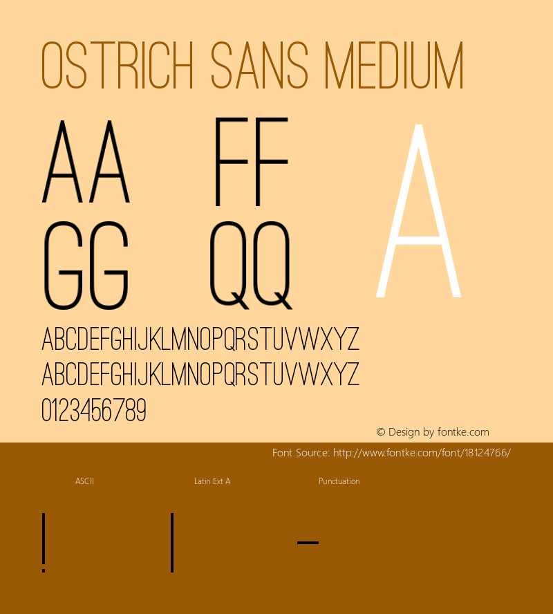 Ostrich Sans Medium Version 1.000图片样张