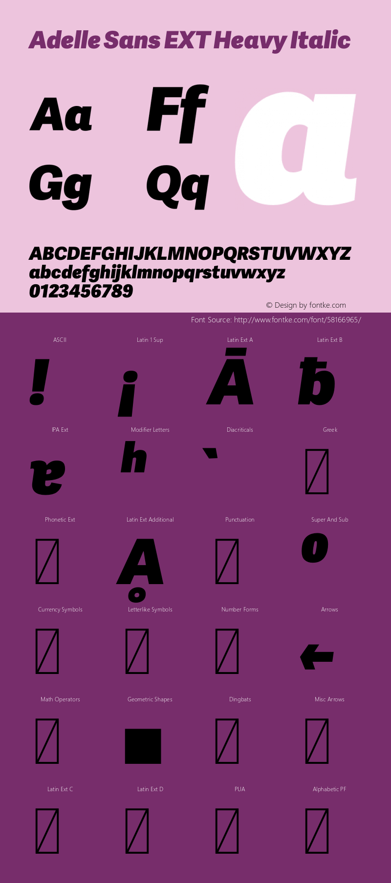 Adelle Sans EXT Heavy Italic Version 2.000;hotconv 1.0.109;makeotfexe 2.5.65596图片样张