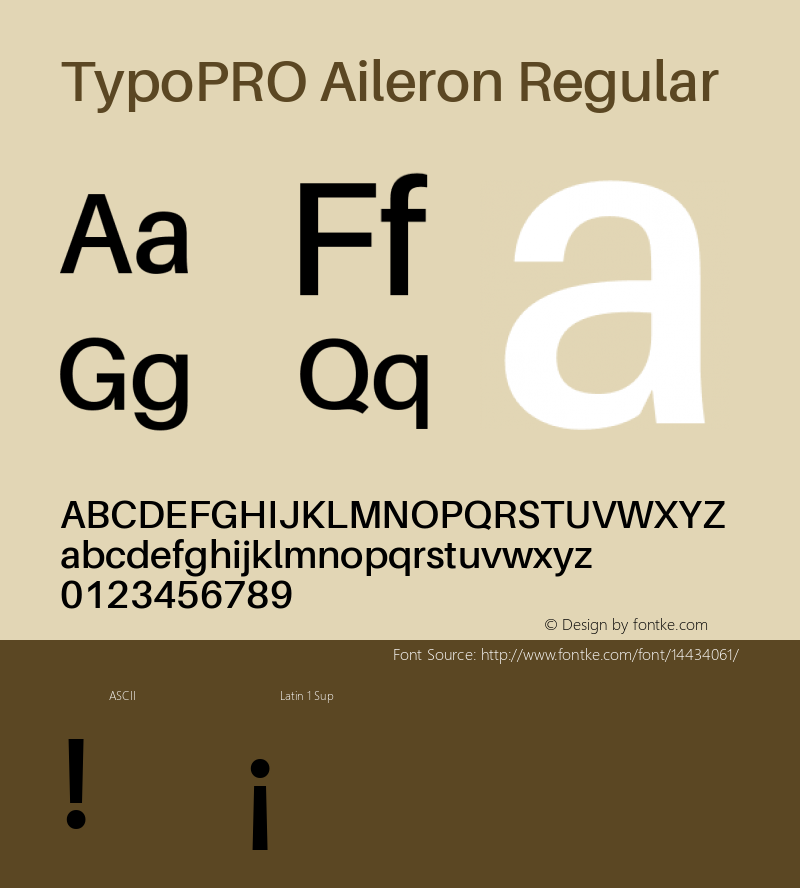 TypoPRO Aileron Regular Version 1.000;PS 001.000;hotconv 1.0.70;makeotf.lib2.5.58329图片样张