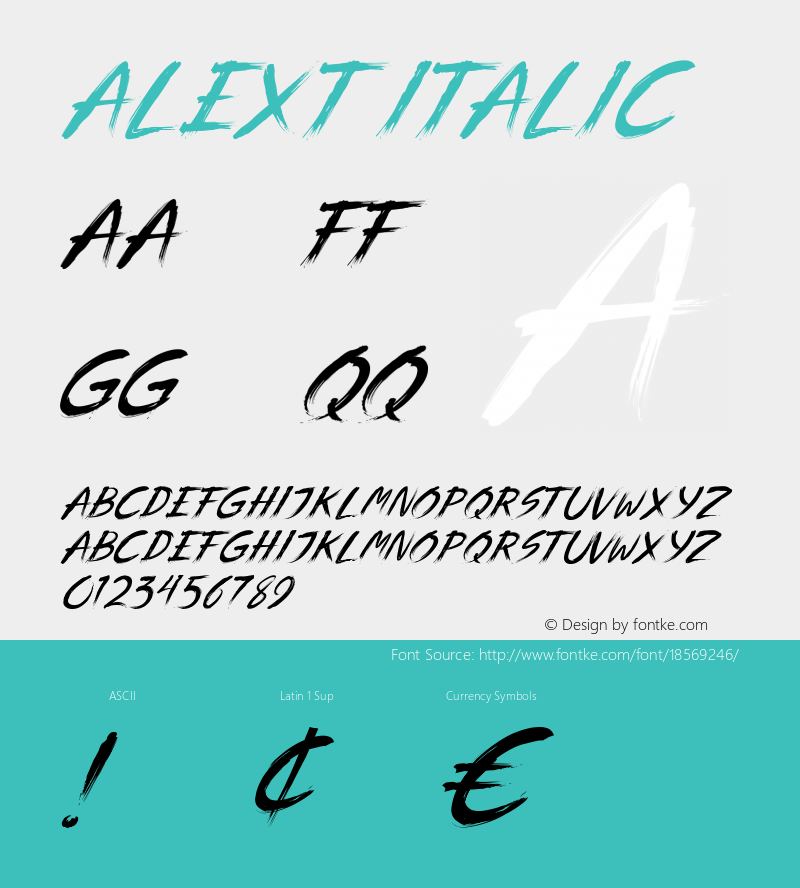 Alext Italic Version 1.000图片样张