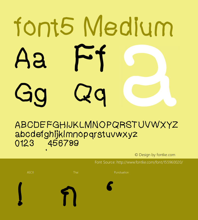 font5 Version 001.000图片样张