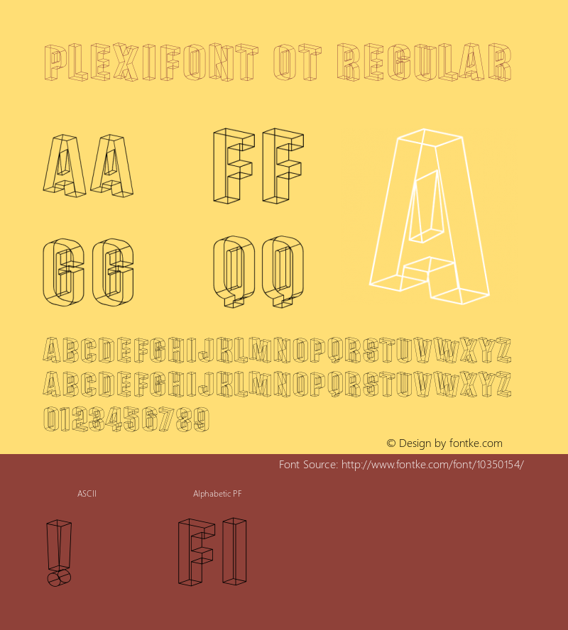 Plexifont OT Regular Version 1.000图片样张