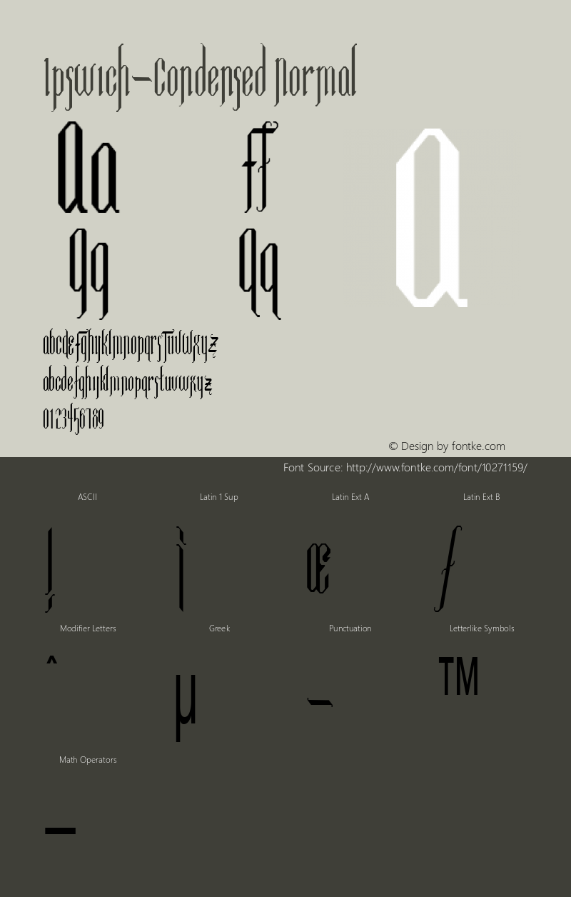 Ipswich-Condensed Normal 1.0/1995: 2.0/2001图片样张
