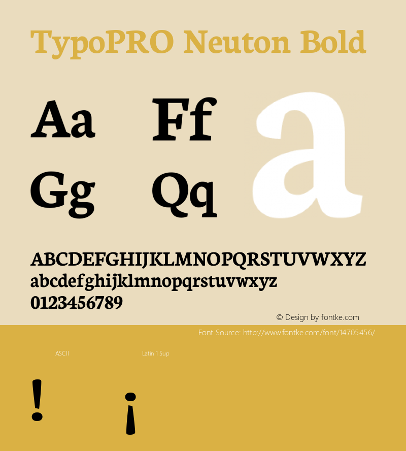 TypoPRO Neuton Bold Version 1.42图片样张