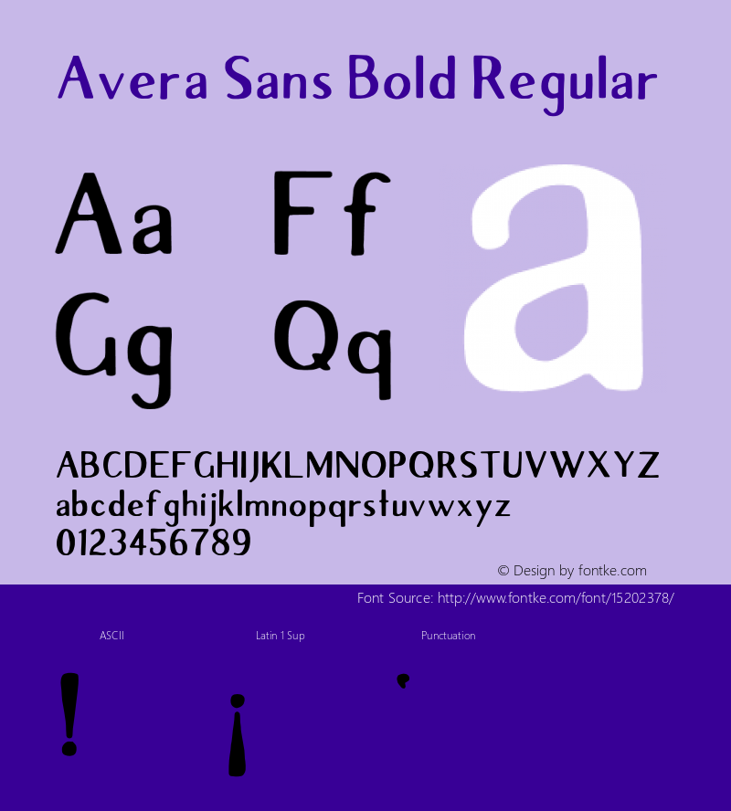 Avera Sans Bold Regular 001.001图片样张