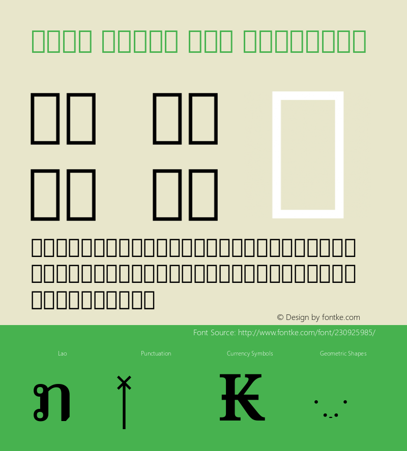 Noto Serif Lao SemiBold Version 2.000; ttfautohint (v1.8) -l 8 -r 50 -G 200 -x 14 -D lao -f none -a qsq -X 