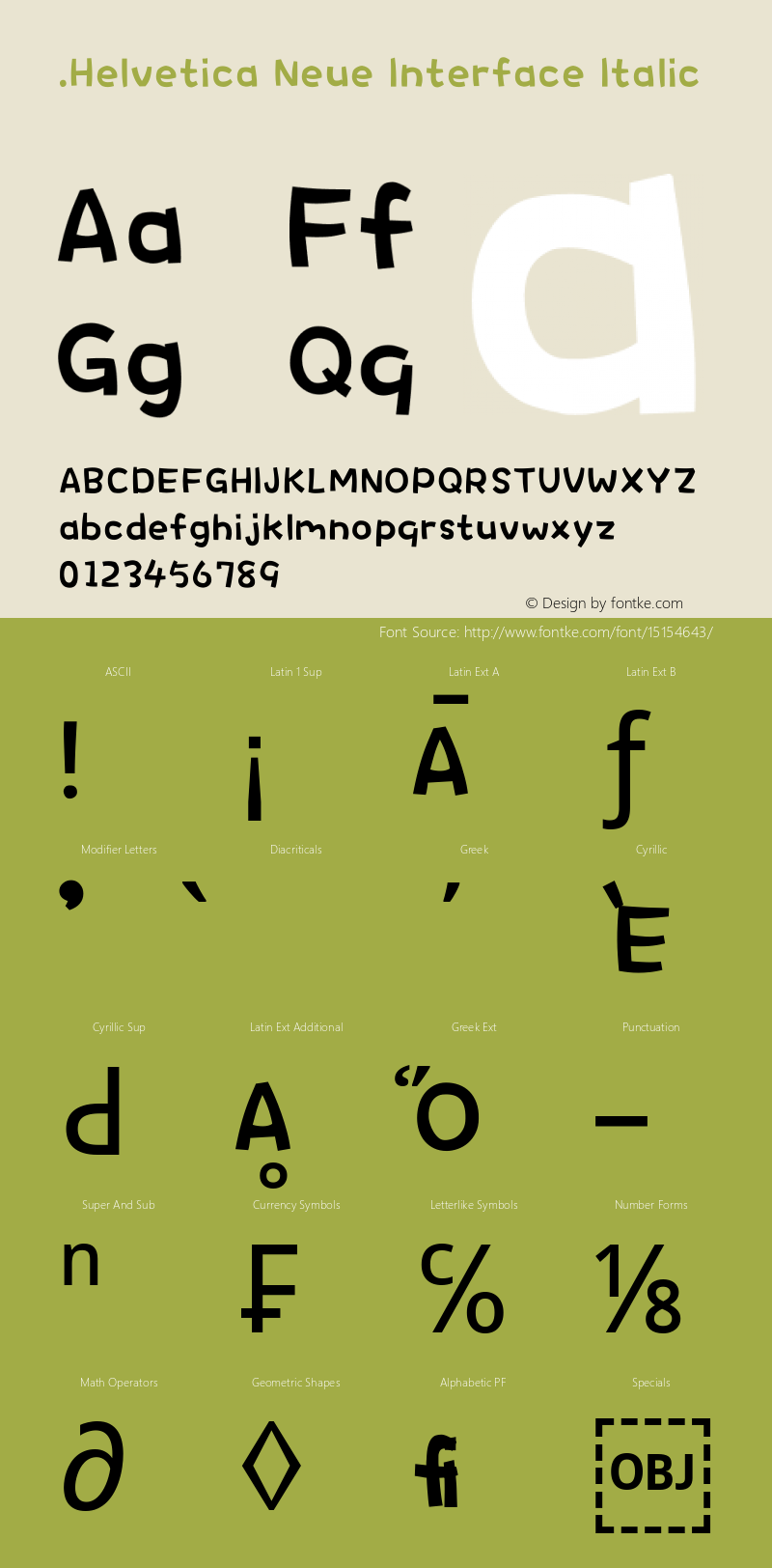 .Helvetica Neue Interface Italic 10.0d35e1图片样张