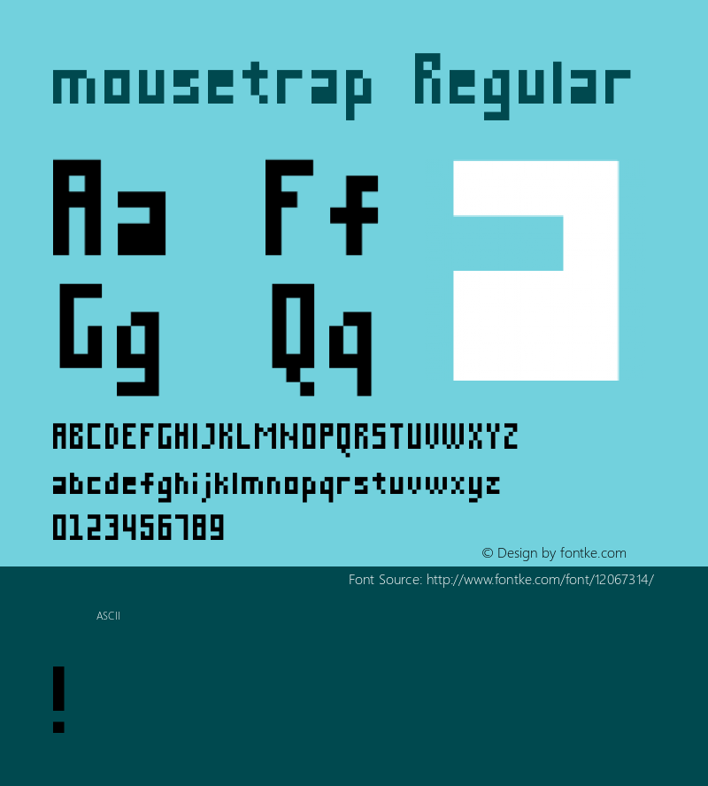 mousetrap Regular 1.0图片样张