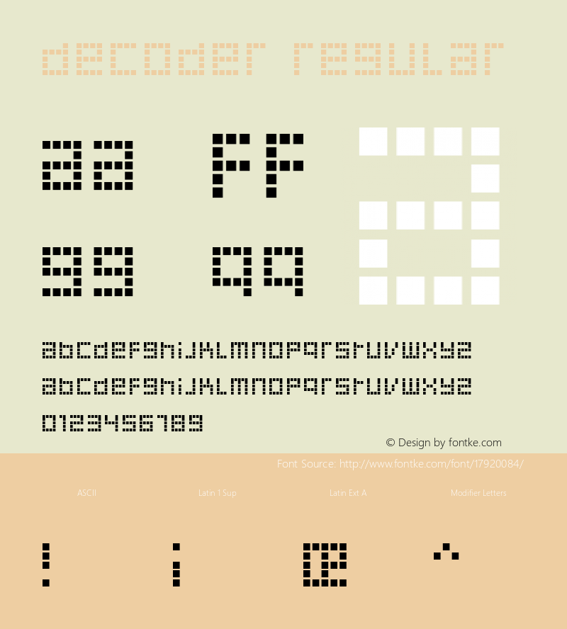 Decoder Regular Version 1.0; 2001图片样张