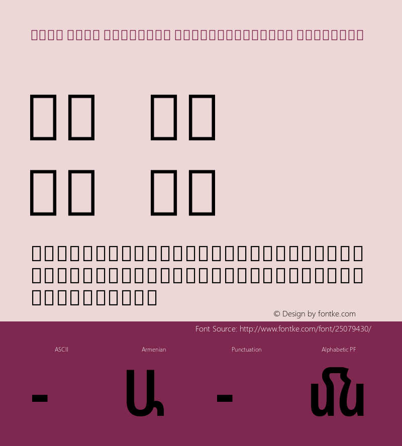 Noto Sans Armenian ExtraCondensed SemiBold Version 2.040图片样张