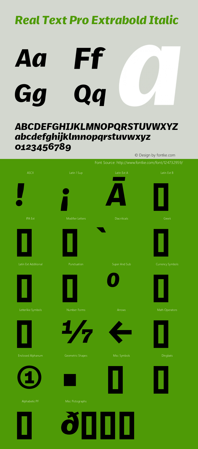 Real Text Pro Extrabold Italic Version 7.70图片样张