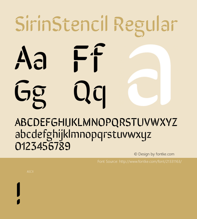 SirinStencil Version 1.0图片样张