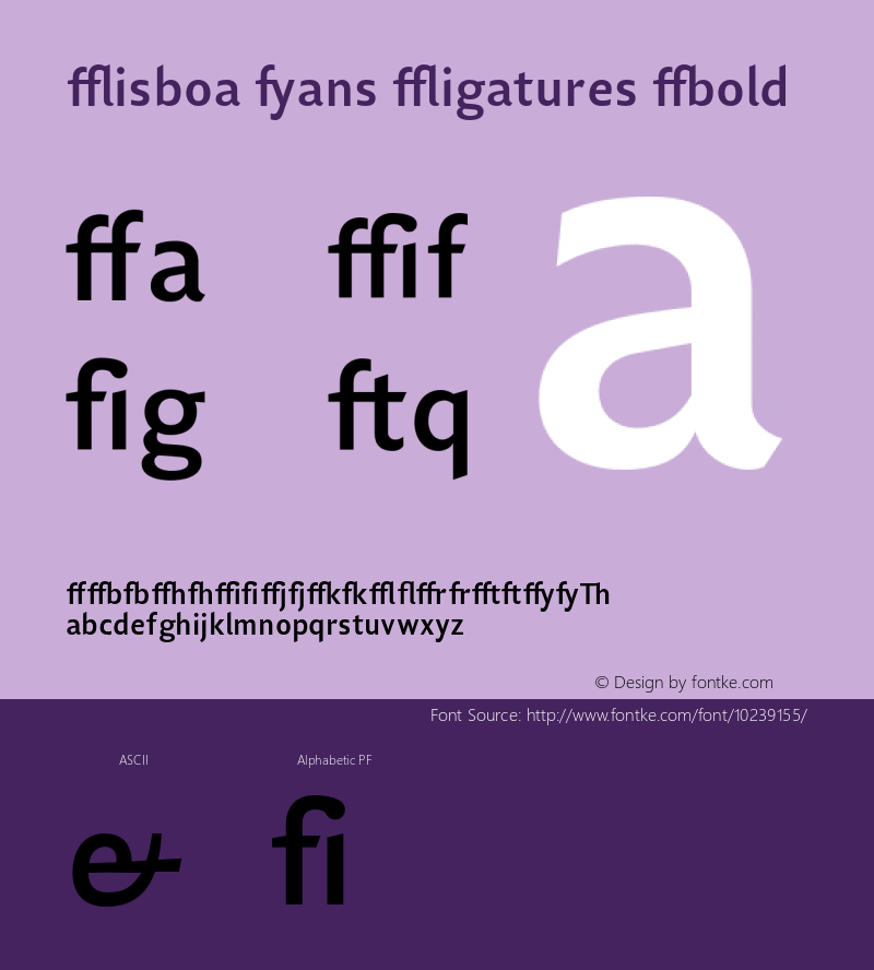 Lisboa Sans Ligatures Bold OTF 1.0;PS 001.000;Core 116;AOCW 1.0 161图片样张