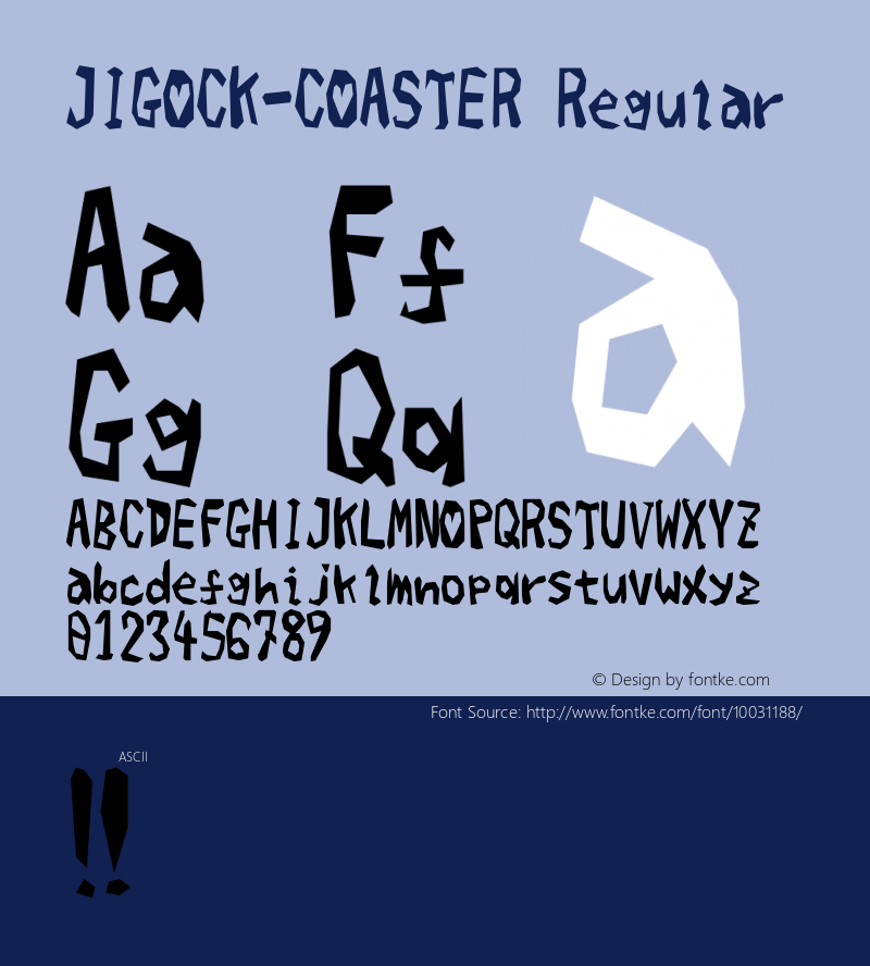 JIGOCK-COASTER Regular 1.0图片样张