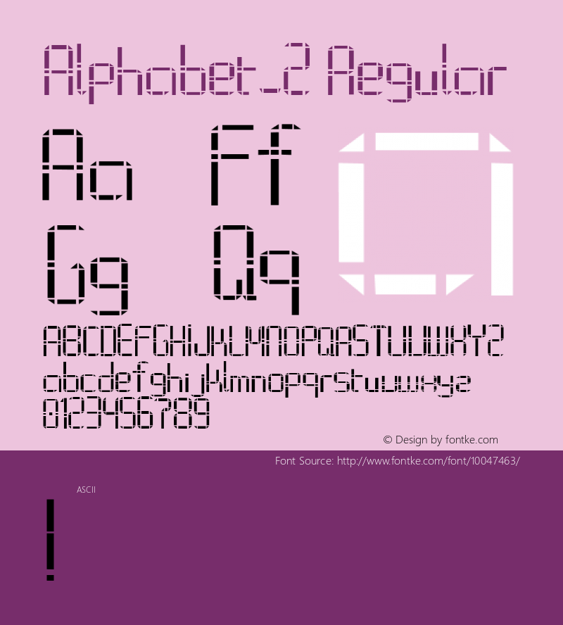 Alphabet_2 Regular 2.0图片样张