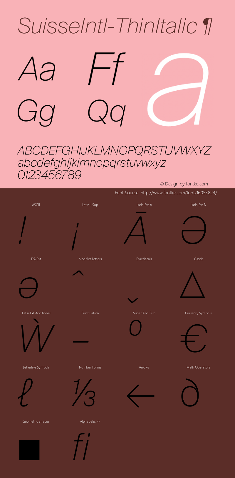 SuisseIntl-ThinItalic ¶ Version 2.100图片样张