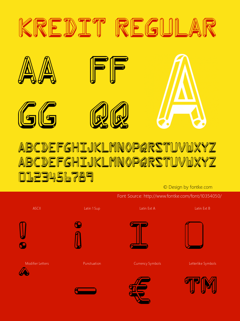 Kredit Regular OTF 4.000;PS 001.001;Core 1.0.29图片样张