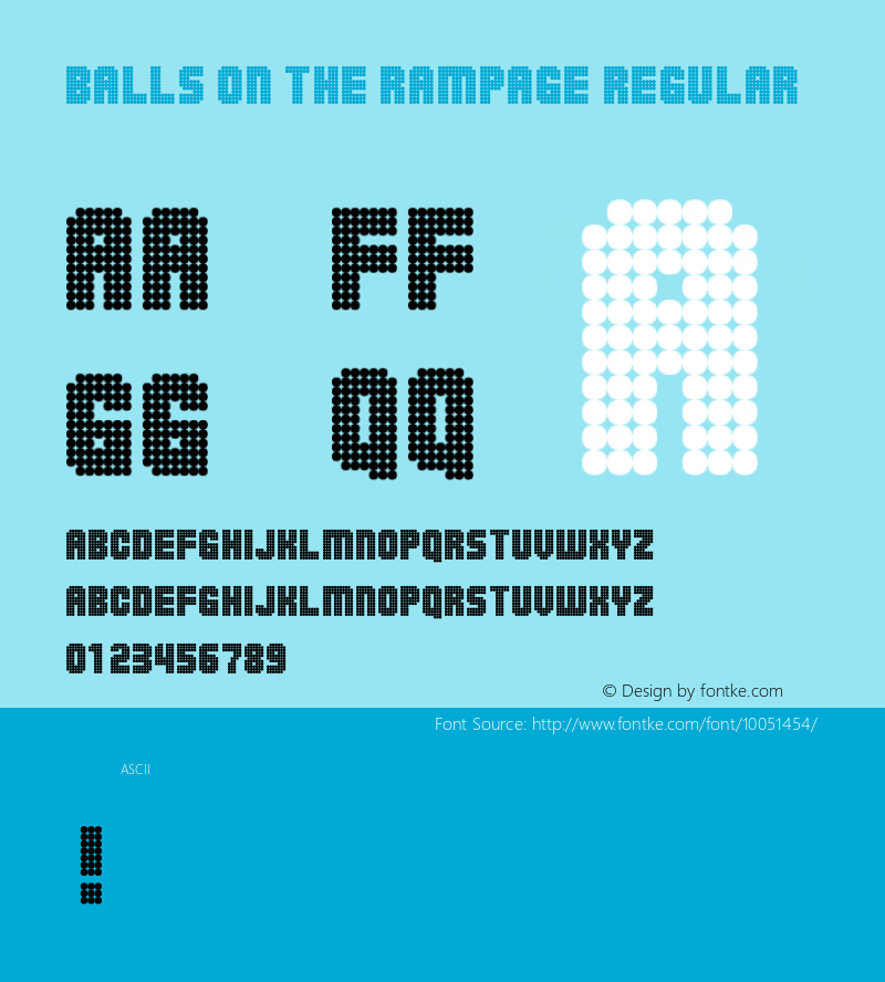 Balls on the rampage Regular 1.0图片样张