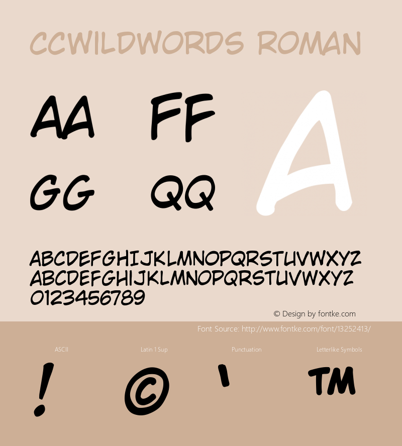CCWildWords Roman Version 001.000图片样张
