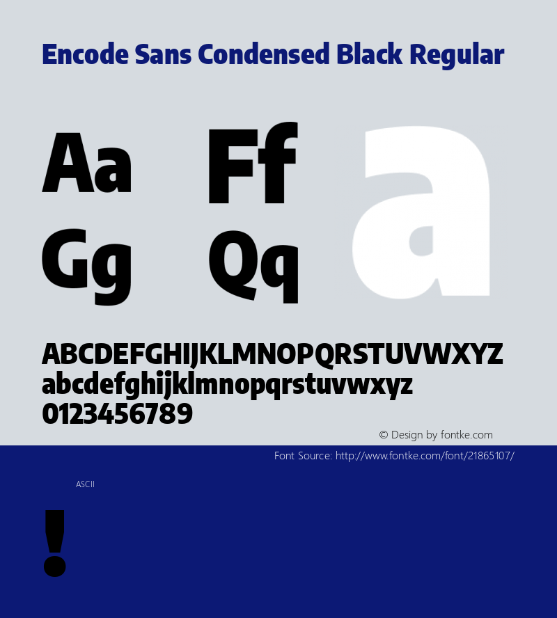 EncodeSansCondensedBlack Version 1.0图片样张