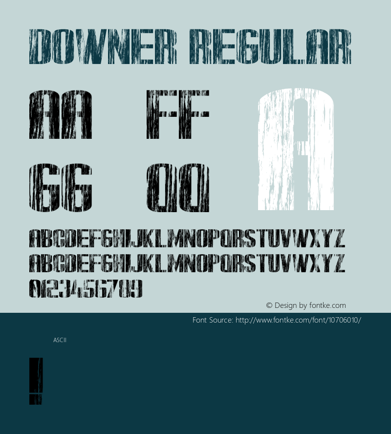 Downer Regular 1.000图片样张