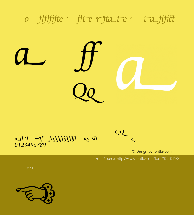 ApollineAlternate Italic Version 001.000图片样张