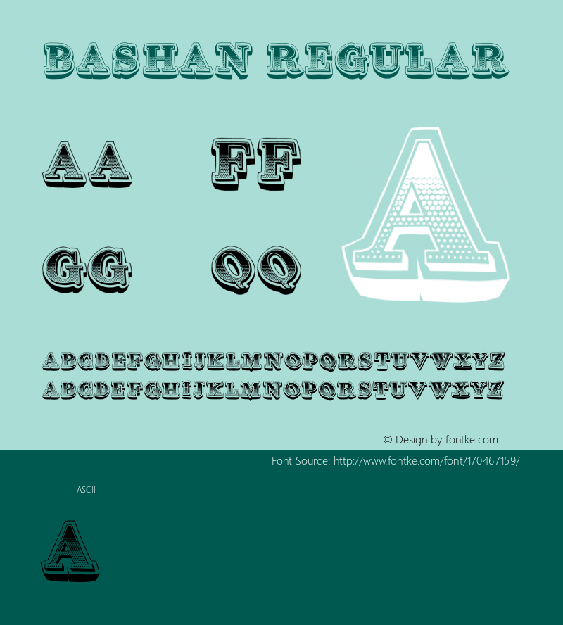 Bashan Regular Version 1.000图片样张