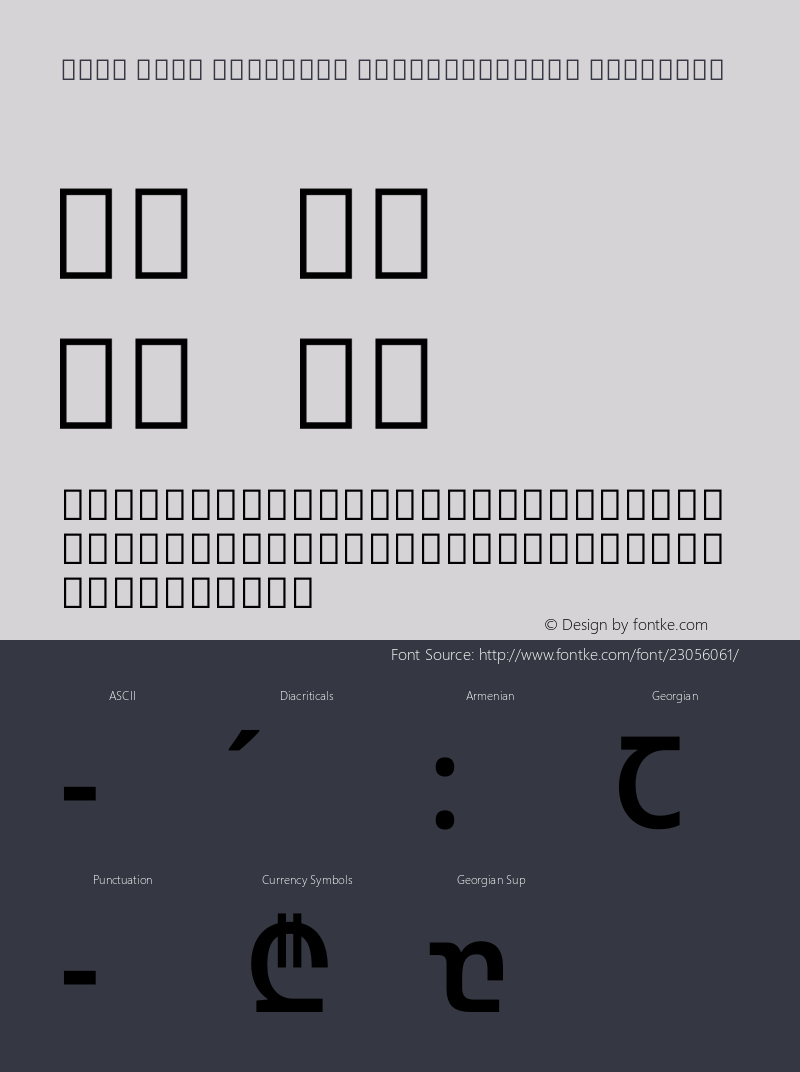 Noto Sans Georgian SemiCondensed SemiBold Version 1.902图片样张