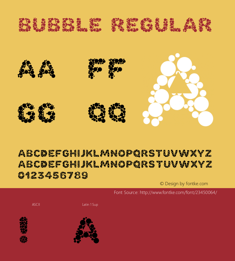 Bubble Version 1.002;Fontself Maker 2.0.3图片样张
