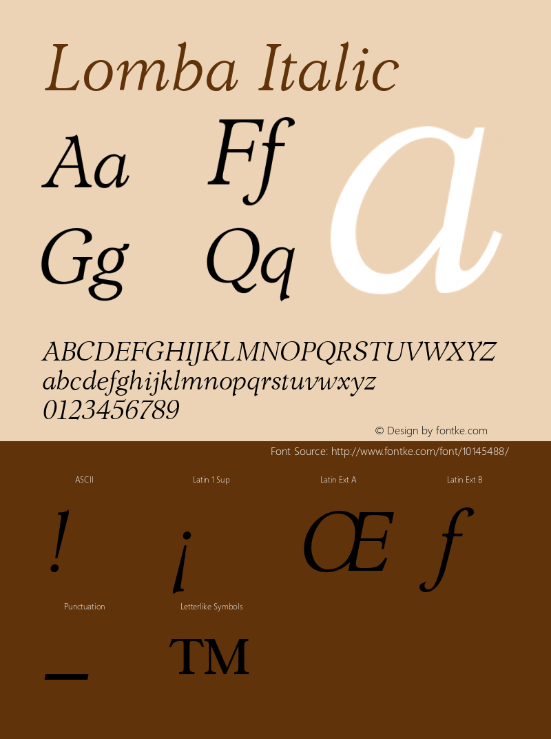 Lomba Italic Version 2.00图片样张