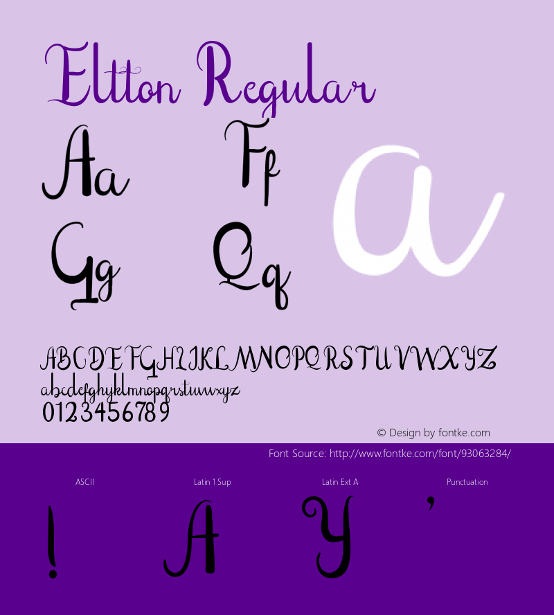 Eltton Version 1.009;Fontself Maker 3.5.4图片样张