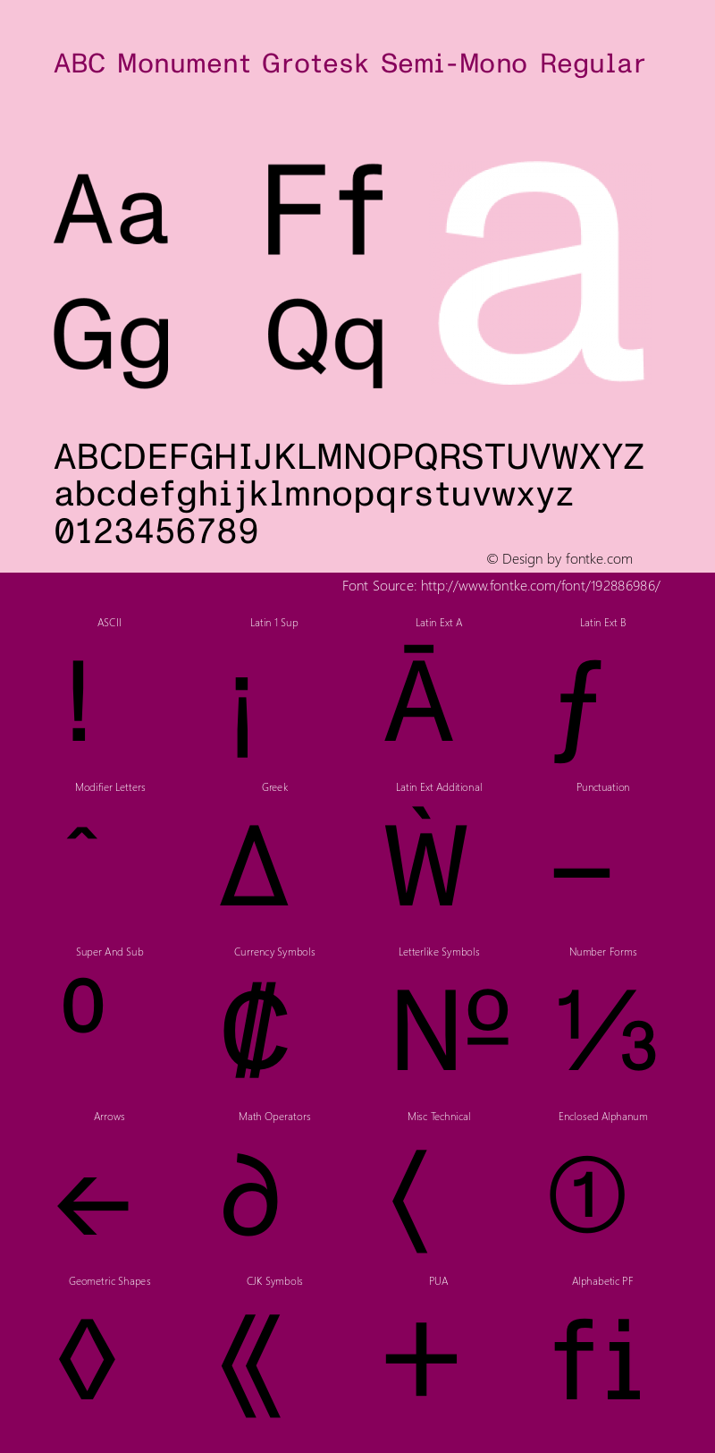 ABC Monument Grotesk Semi-Mono Regular Version 2.002 | web-otf图片样张