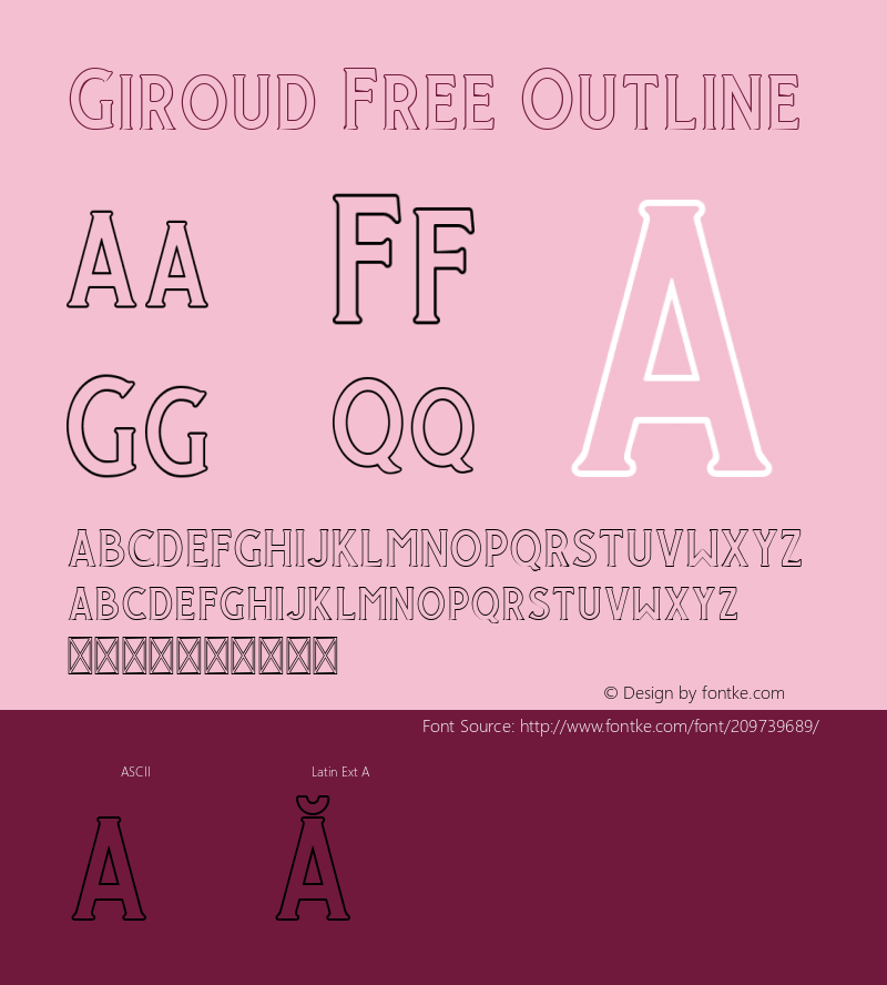 Giroud Free Outline Version 1.000图片样张