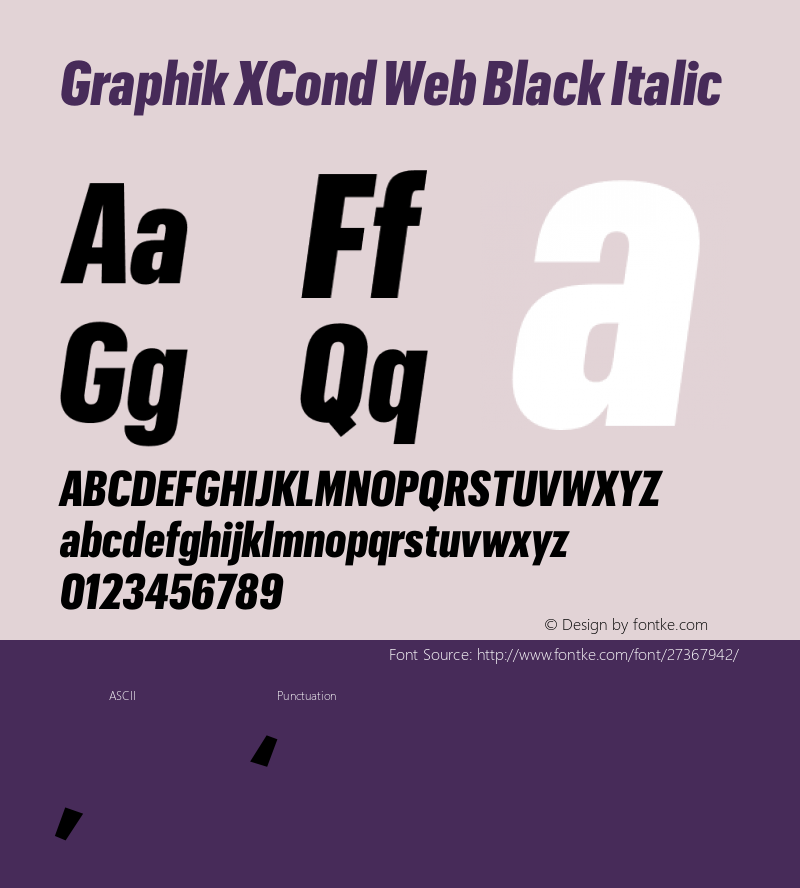 Graphik XCond Web Black Italic Version 1.1 2017图片样张