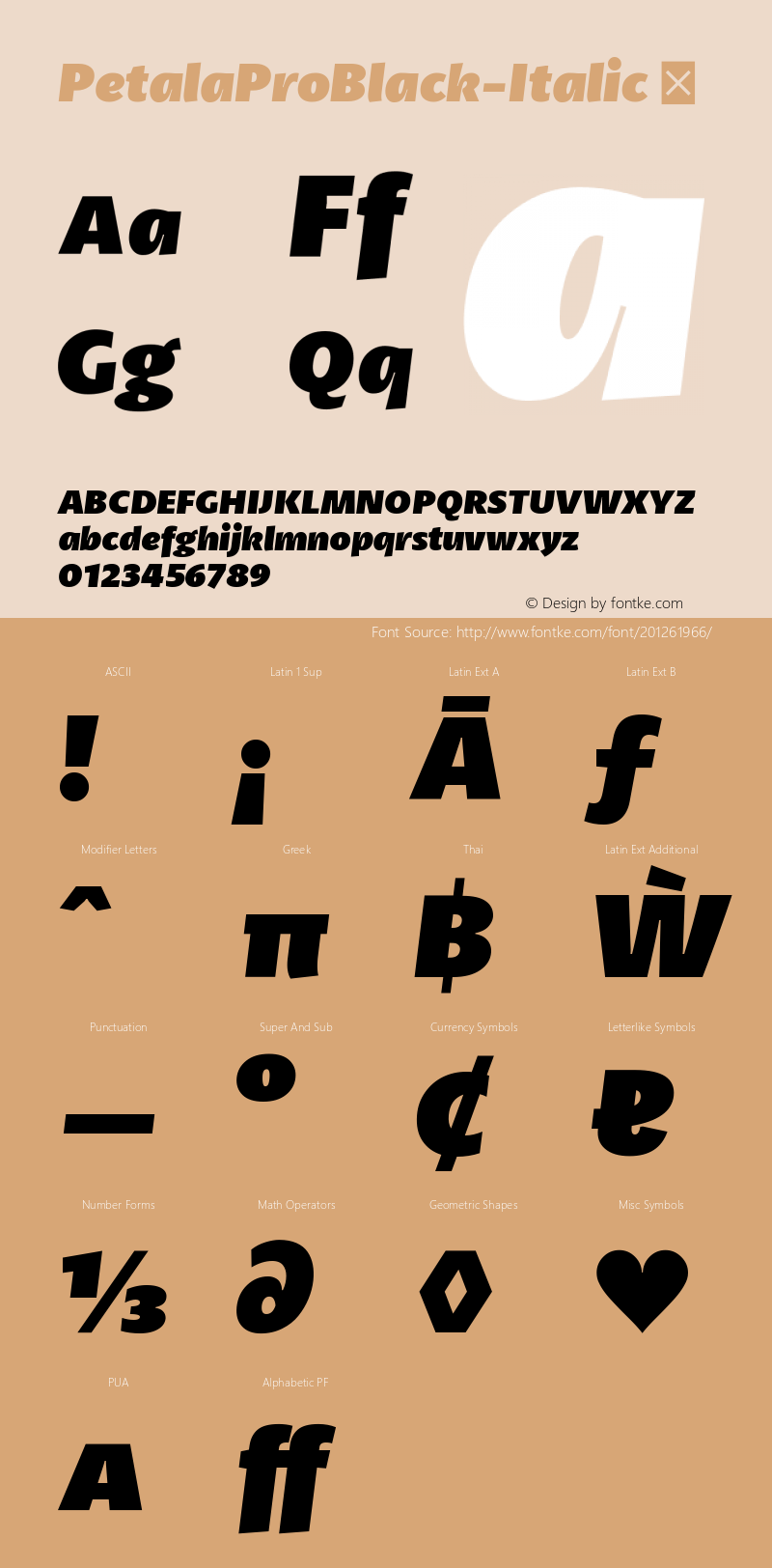 ☞PetalaProBlack-Italic Version 1.001; ttfautohint (v1.5);com.myfonts.easy.typefolio.petala-pro.black-italic.wfkit2.version.43z2图片样张