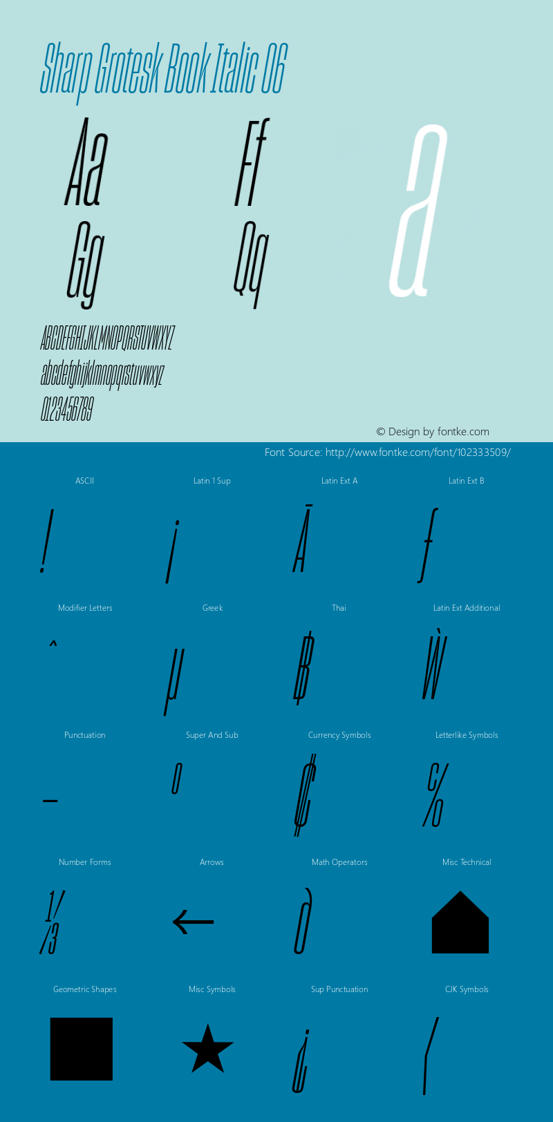 Sharp Grotesk Book Italic 06 Version 1.003图片样张