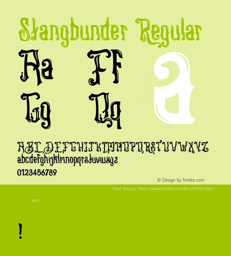 Stangbunder Regular Version 1.00 2016图片样张