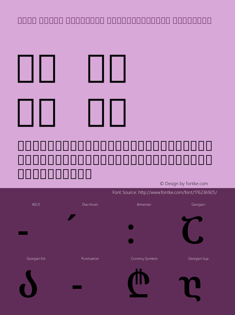 Noto Serif Georgian SemiCondensed SemiBold Version 2.001图片样张