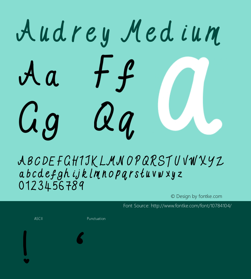 Audrey Medium Version 001.000图片样张