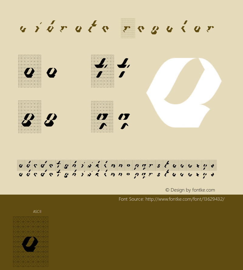 vibrate Regular Version 1.000图片样张