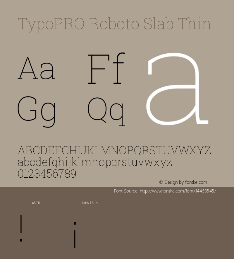 TypoPRO Roboto Slab Thin Version 1.100263; 2013; ttfautohint (v0.94.20-1c74) -l 8 -r 12 -G 200 -x 14 -w 