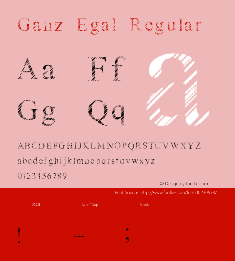 Ganz Egal Regular Version 1.00 August 14, 2006, initial release图片样张