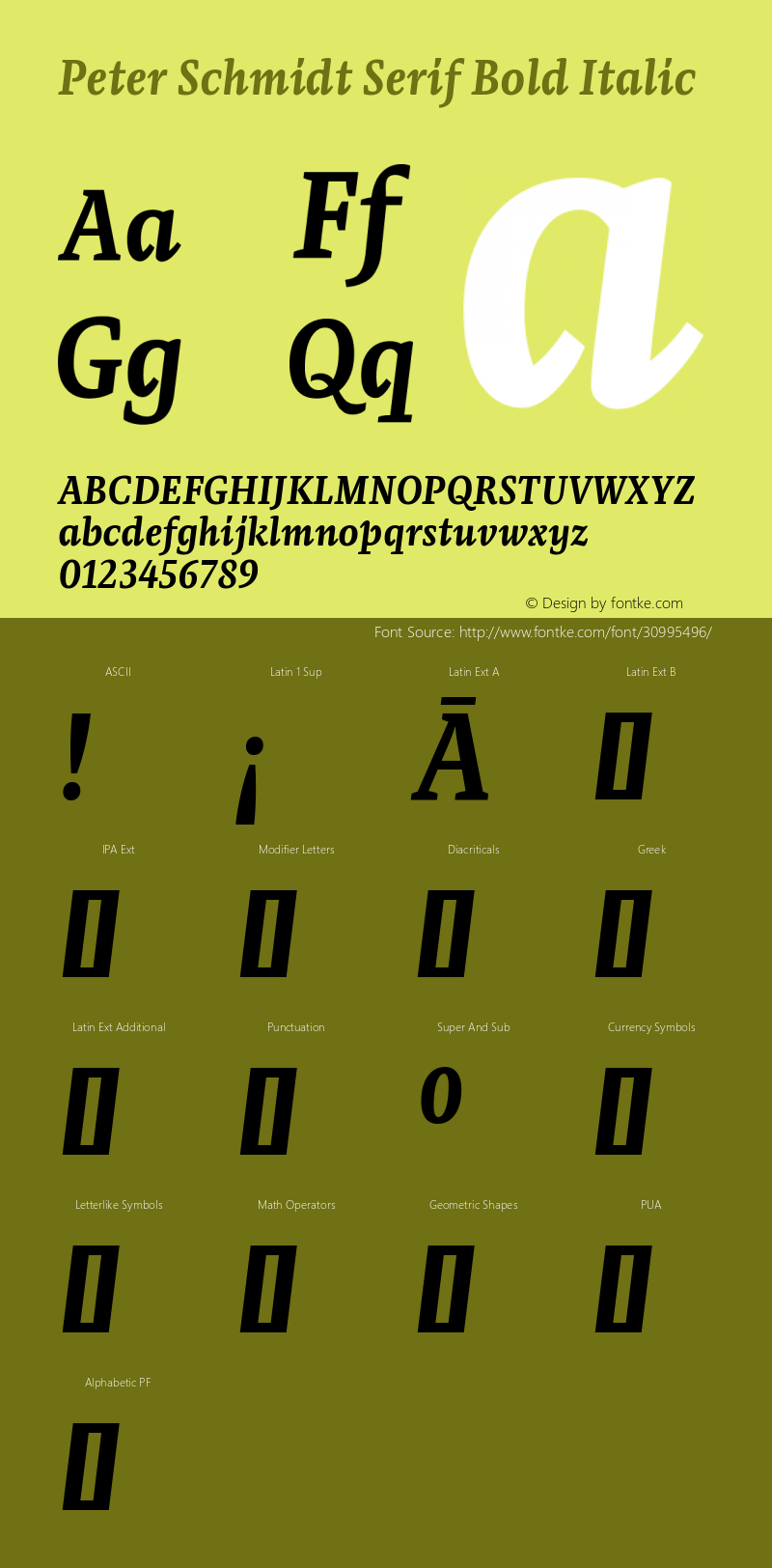 Peter Schmidt Serif Bold Italic Version 1.019;PS 1.19;hotconv 1.0.88;makeotf.lib2.5.647800图片样张