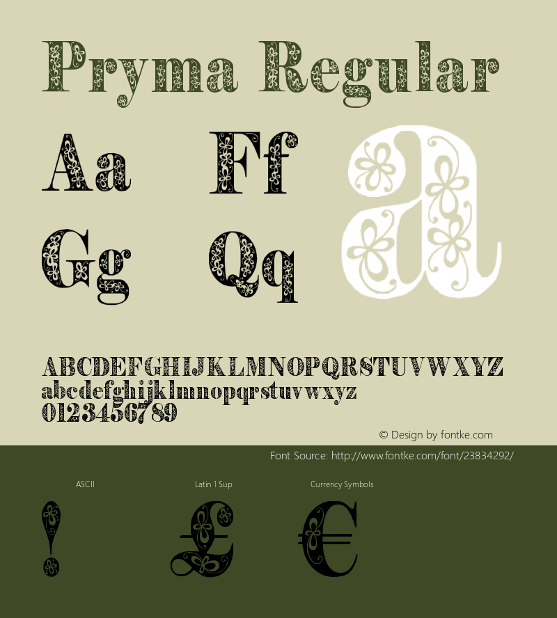 Pryma Regular Version 1.000图片样张