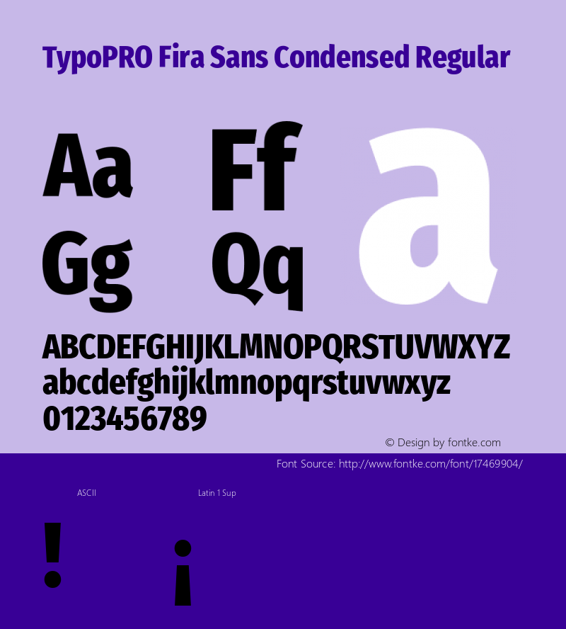 TypoPRO Fira Sans Condensed Regular Version 4.202;PS 004.202;hotconv 1.0.88;makeotf.lib2.5.64775图片样张