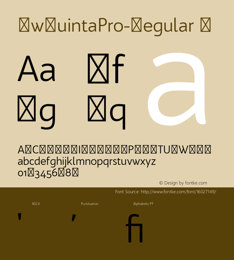 BwQuintaPro-Regular ☞ Version 1.110;com.myfonts.easy.branding-with-type.bw-quinta-pro.regular.wfkit2.version.4tzC图片样张