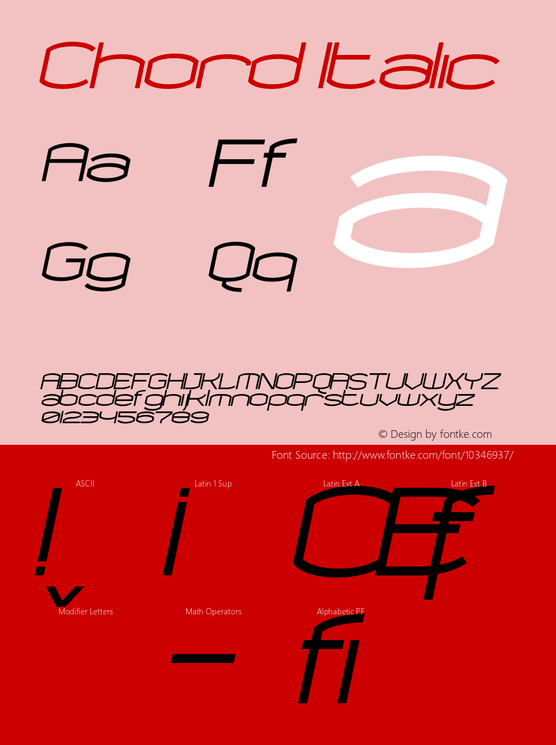 Chord Italic 001.000图片样张